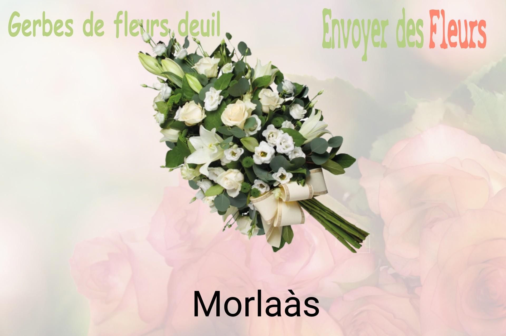 Gerbe de fleurs de deuil livrée à Morlaàs